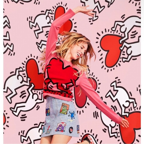 Alice and Olivia x Keith Haring Chia Sweater - Size M - Picture 2 of 5